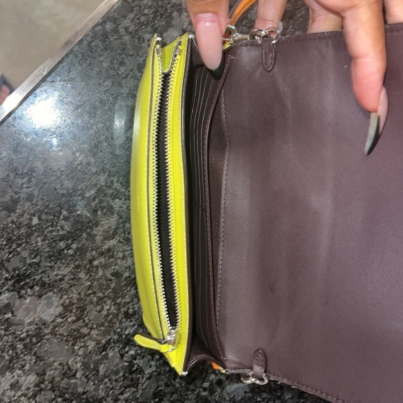 Anna Foldover Clutch Crossbody In Colorblock Signature Canvas - Picture 11 of 13